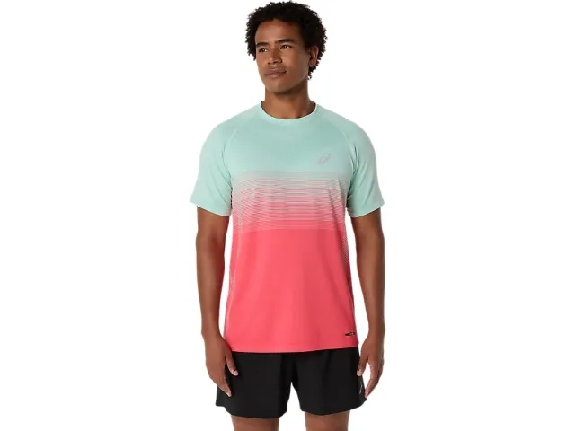 Asics Seamless Short Sleeved T-Shirt - Green - Size XL - Green