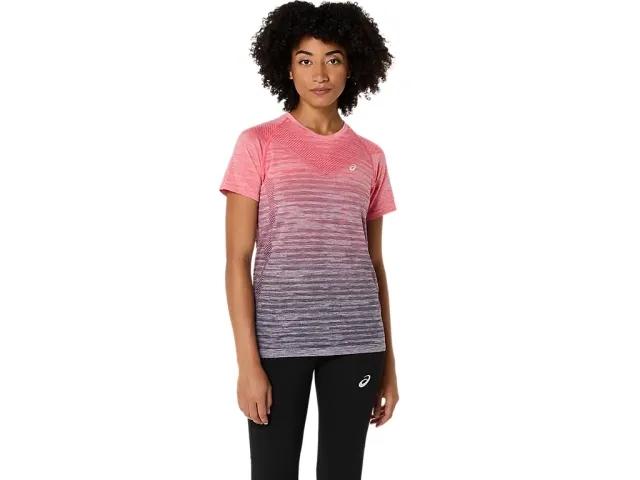 ASICS Seamless Running Shirt Women - Orange, Lilac