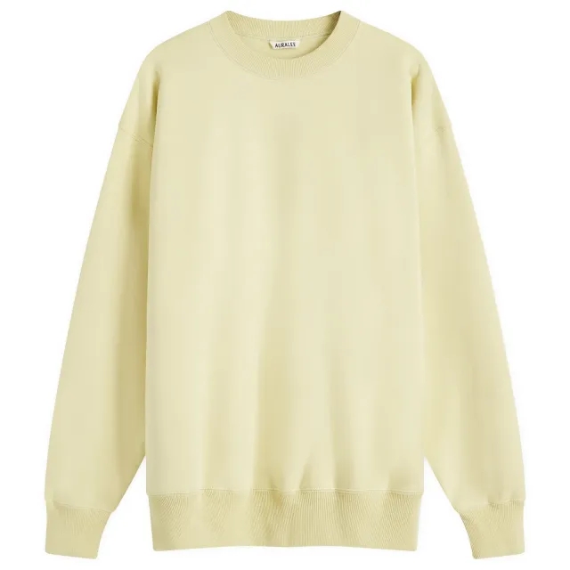 Auralee Men's Smooth Soft Sweat Light Lime