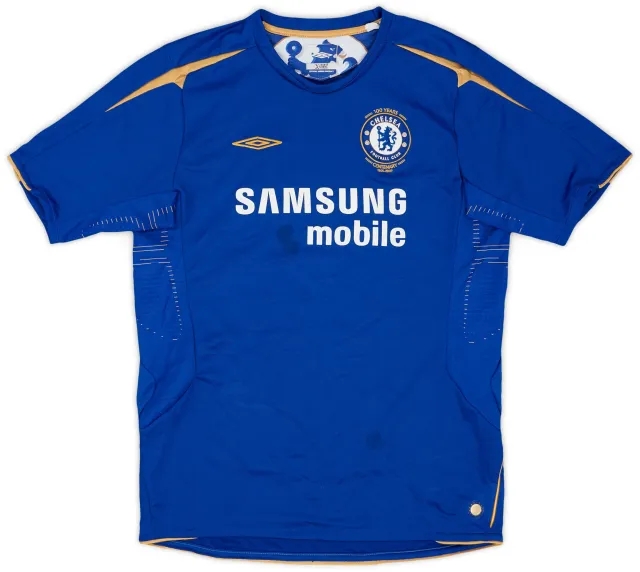 Umbro 2005-06 Chelsea Centenary Home Shirt - 6/10 - (XL.Boys)