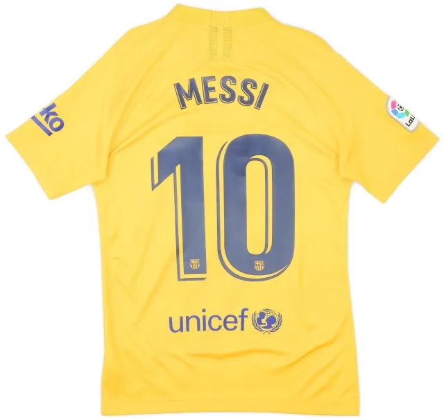 Nike 2019-20 Barcelona 'Senyera' Fourth Shirt Messi #10 - 9/10 - (S)
