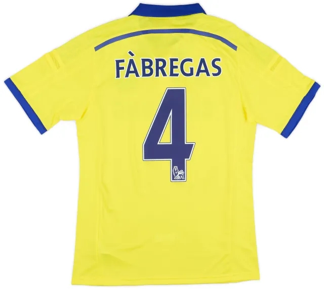 adidas 2014-15 Chelsea Player Issue Away Shirt Fabregas #4 (L)