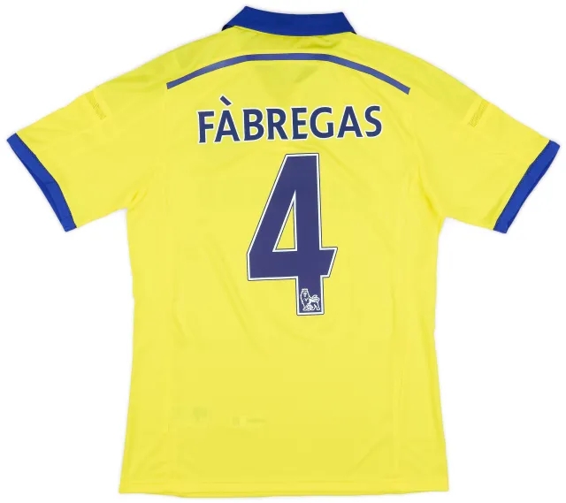 adidas 2014-15 Chelsea Player Issue Away Shirt Fabregas #4 (L)