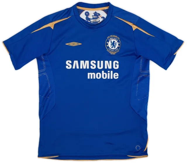 Umbro 2005-06 Chelsea Centenary Home Shirt - 7/10 - (L.Boys)