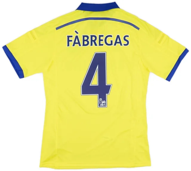 adidas 2014-15 Chelsea Player Issue Away Shirt Fabregas #4 (L)