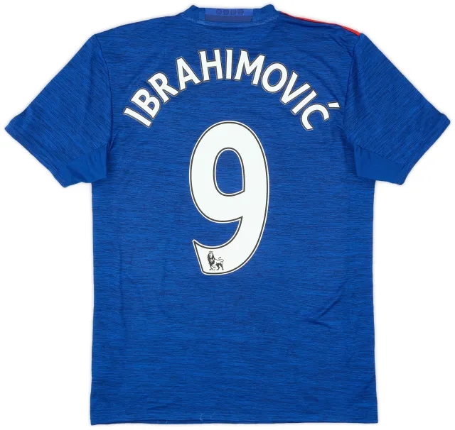 adidas 2016-17 Manchester United Away Shirt Ibrahimovic #9 - 7/10 - (S)