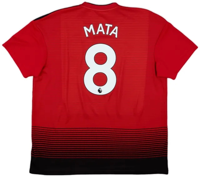 adidas 2018-19 Manchester United Home Shirt Mata #8 (XL)