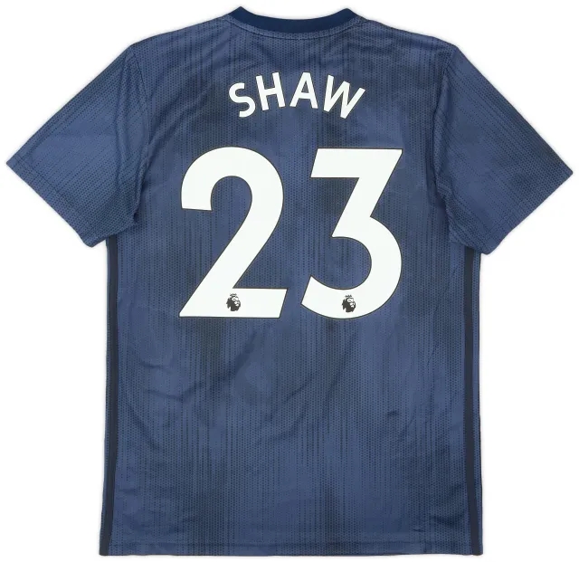 adidas 2018-19 Manchester United Third Shirt Shaw #23 - 9/10 - (M)