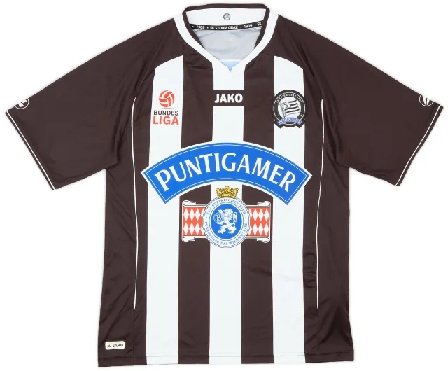 Jako 2012-13 Sturm Graz Home Shirt - 9/10 - (S)
