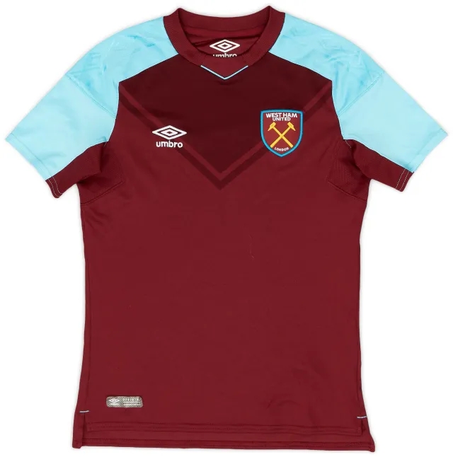 Umbro 2017-18 West Ham Home Shirt - 9/10 - (M.Boys)