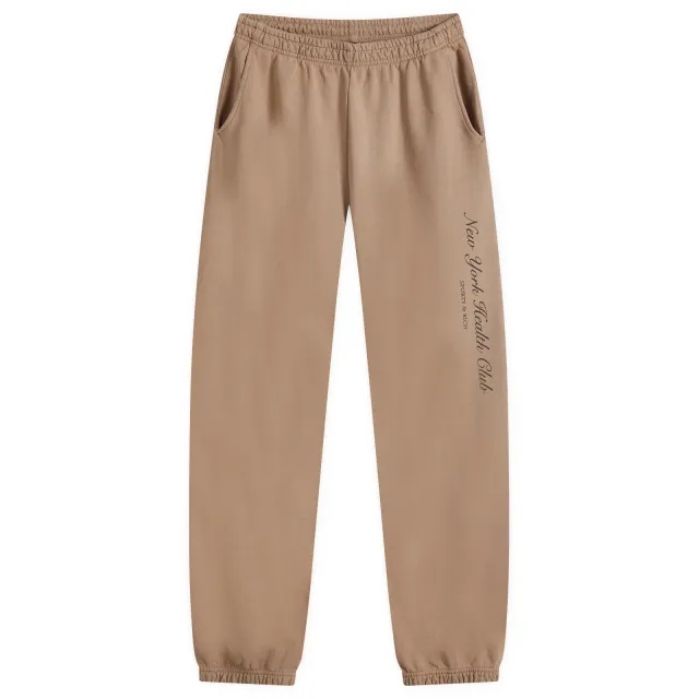 Sporty & Rich Women's NY Health Club Sweatpant Mink Faded Black