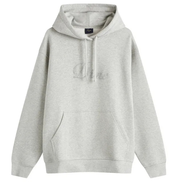 Dime Men's Cursive Logo Hoodie Heather Gray