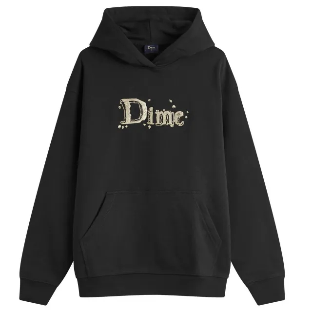 Dime Men's Classic Stone Heavyweight Hoodie Black