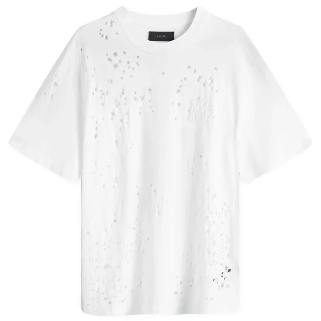 AMIRI Men's MA Shotgun Embroidered Logo T-Shirt White