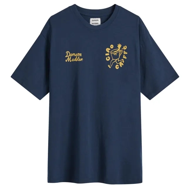 Damson Madder Women's Exclusive Café Pronto T-Shirt Navy