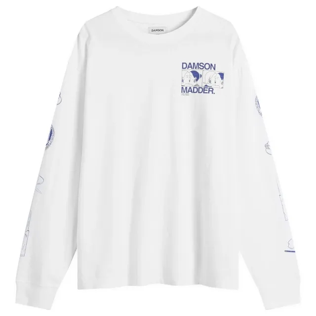 Damson Madder Women's Exclusive Il Bacio Brunch Long Sleeve T-Shirt White