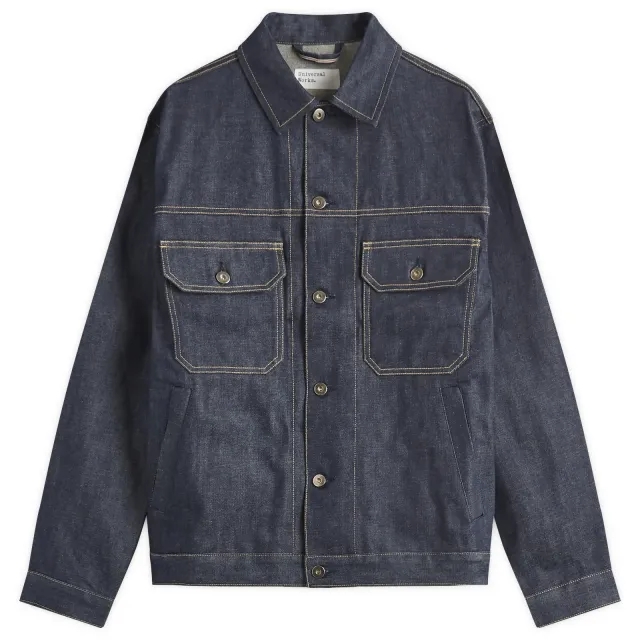 Universal Works Men's Denim Trucker Jacket Indigo