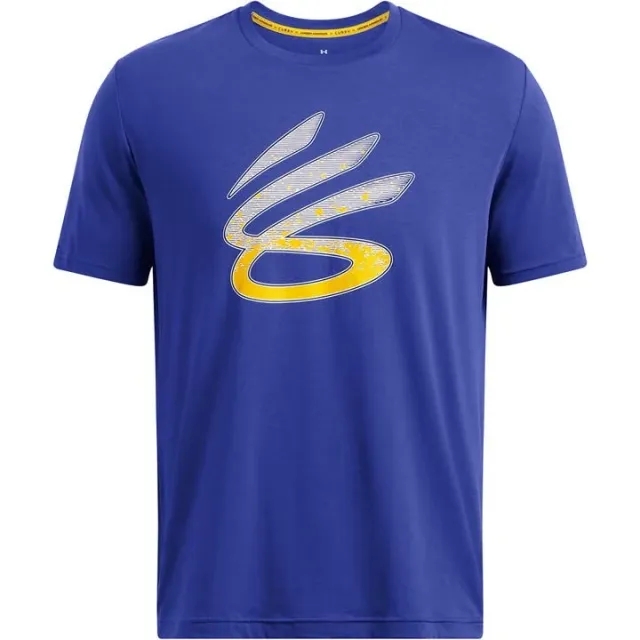 Under Armour Men's Curry Logo Trend T-Shirt Royal / White / Taxi XXL