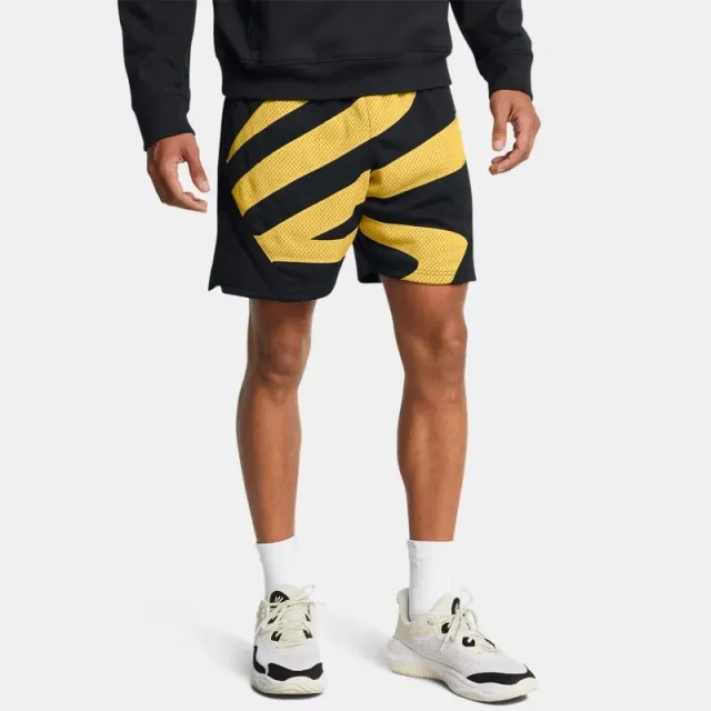 Under Armour Men's Curry Sig Shorts Black / Taxi XXL