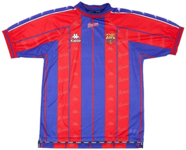 Kappa 1997-98 Barcelona Home Shirt - 6/10 - (XL)