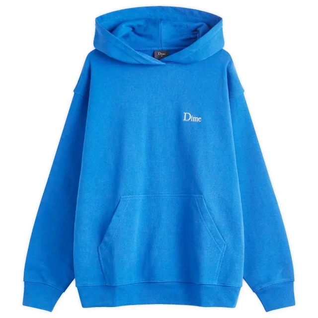 Asics Dime Men's Classic Small Logo Heavyweight Hoodie Navy Blue