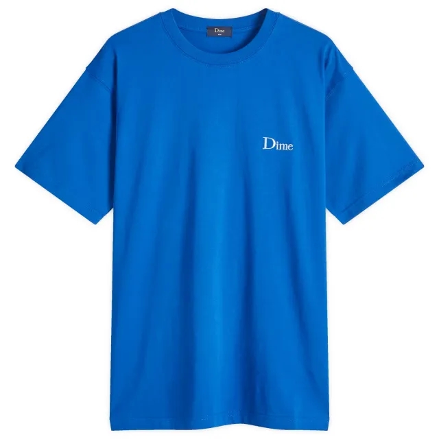 Dime Men's Classic Small Logo T-Shirt Navy Blue