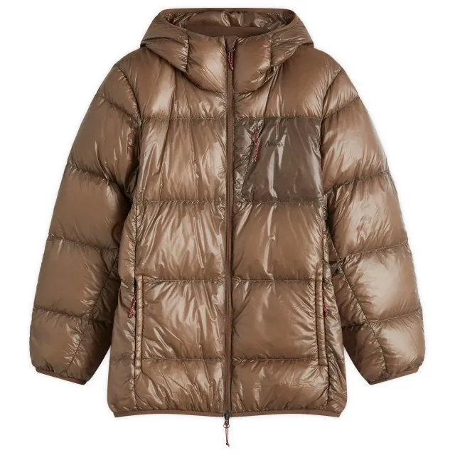 Nanga Men's Mountain Lodge Down Hooded Jacket Mocha