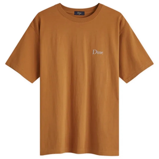 Dime Men's Classic Small Logo T-Shirt Almond