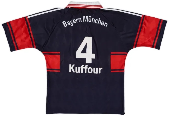 adidas 1997-99 Bayern Munich Home Shirt Kuffour #4 - 5/10 - (M)