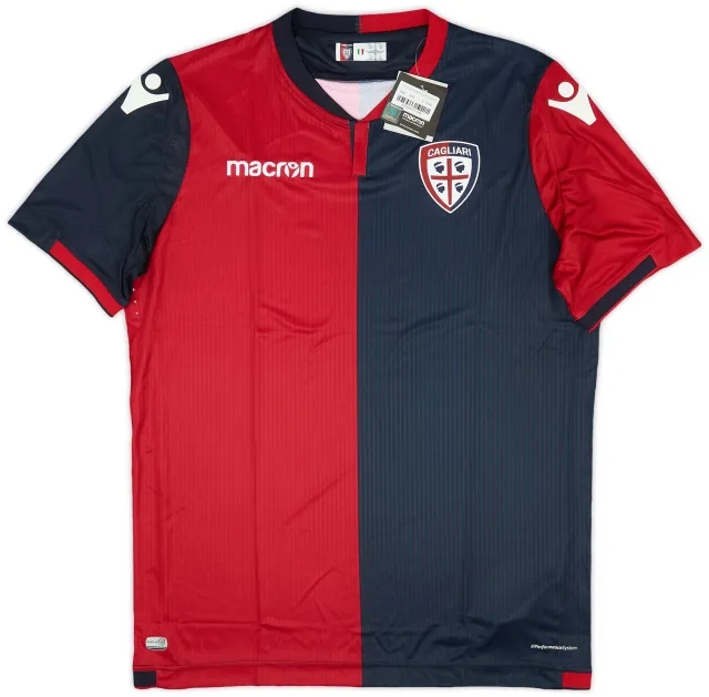 Macron 2017-18 Cagliari Home Shirt (XXL)