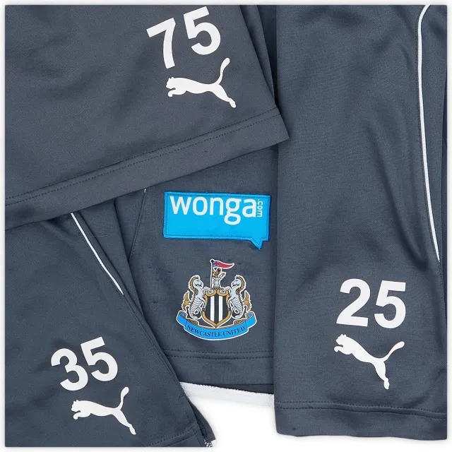 Puma 2016-17 Newcastle Player Issue Training Shorts # - 5/10 - (L)