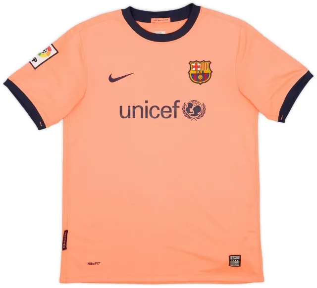 Nike 2009-10 Barcelona Away Shirt - 7/10 - (XL.Boys)