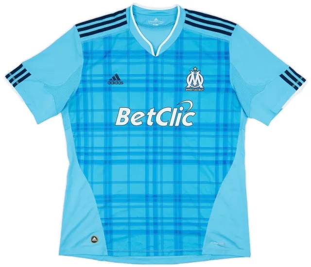 adidas 2010-11 Olympique Marseille Away Shirt - 8/10 - (XXL)