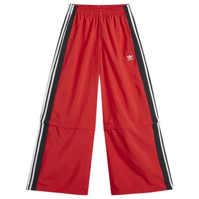 Adidas Women's Rasant Oversized Zip Off Track Pants Collegiate Red