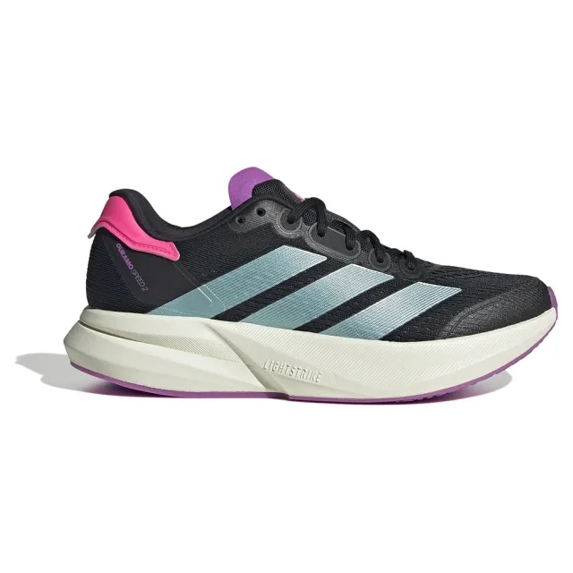 Women's adidas Duramo Speed 2 Running Shoes in Black/Pink