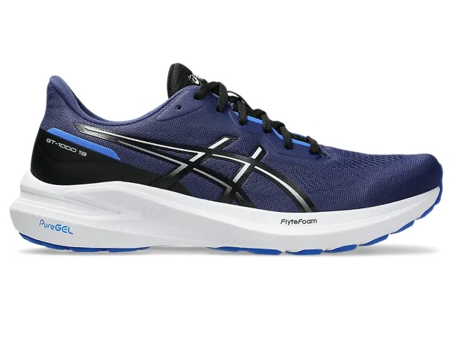 ASICS GT-1000 13 Stability Running Shoe Men - Dark Blue, White