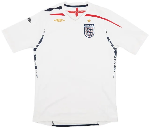Umbro 2007-09 England Home Shirt - 5/10 - (XL.Boys)