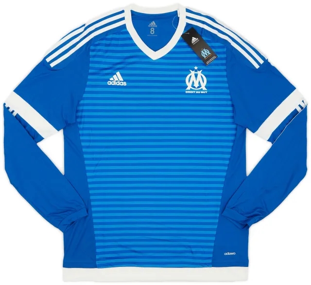 adidas 2015-16 Olympique Marseille Player Issue Third L/S Shirt (L)
