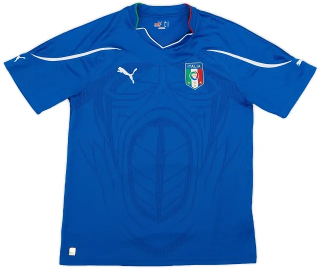 Puma 2010-12 Italy Home Shirt - 8/10 - (L)
