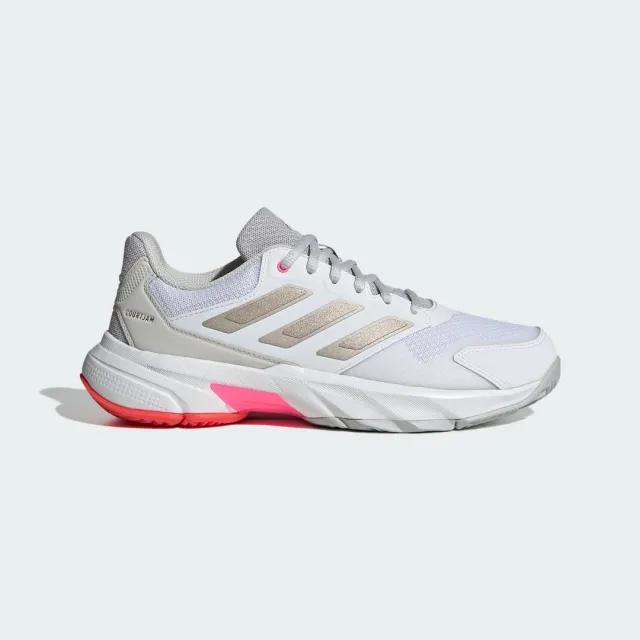adidas Women's Multicourt Tennis Shoes Courtjam Control 3 - White/Pink