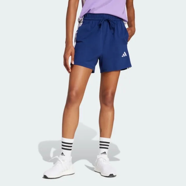 Adidas Essentials 3 Stripes Cotton Shorts