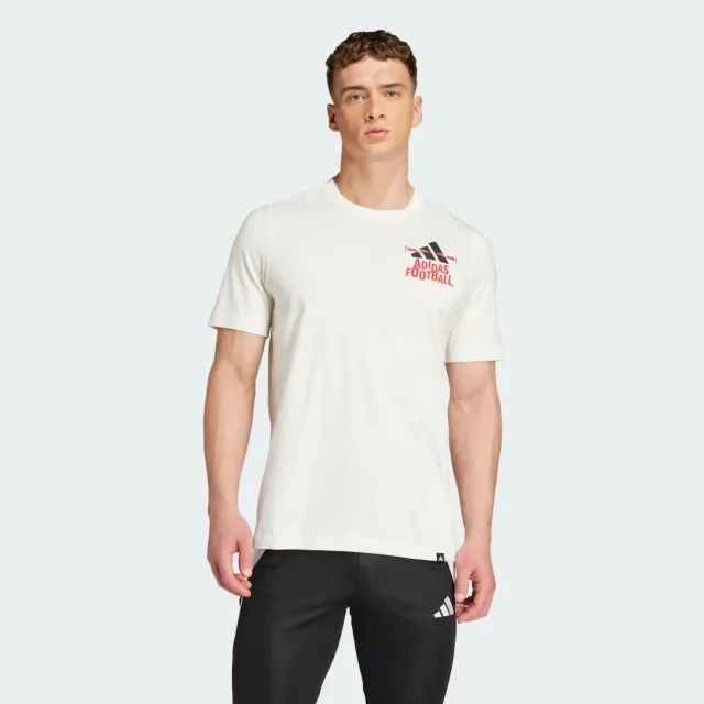 Adidas Football Graphic Tee In White