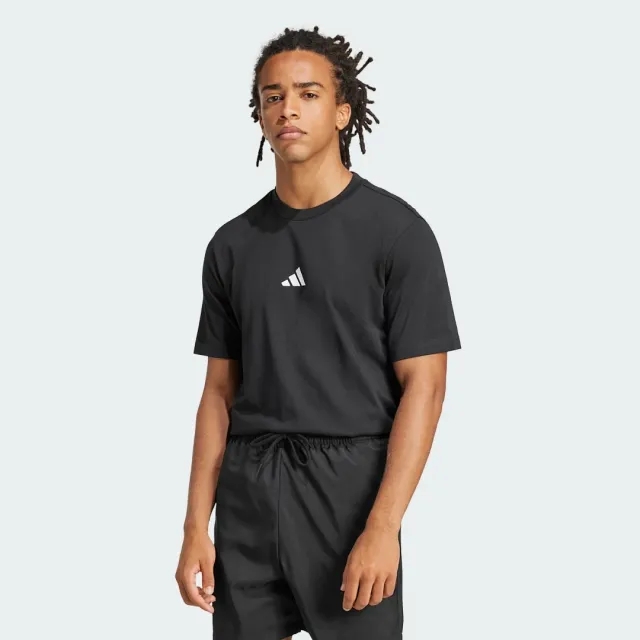 adidas Men's Cotton Fitness T-Shirt - Black