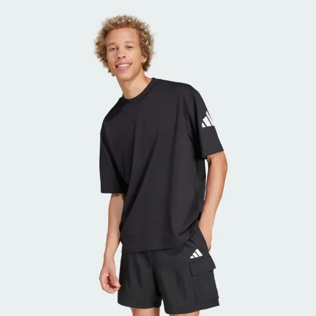 adidas Essentials Loose Fit 3 Bar Logo T-Shirt