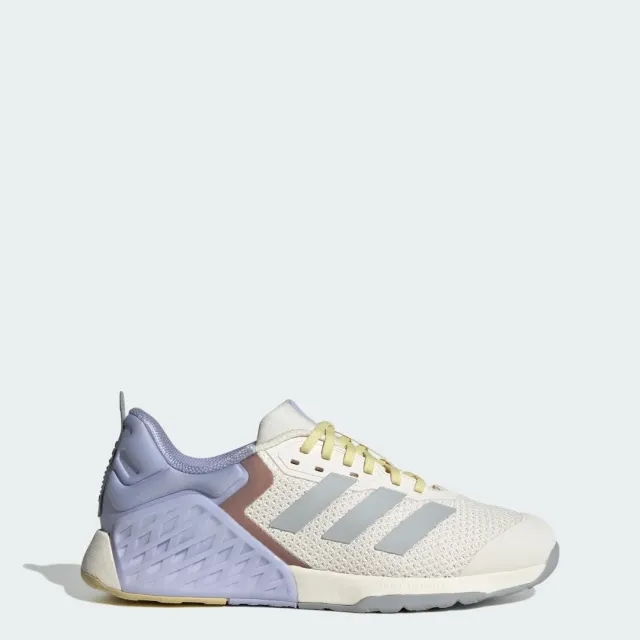 Adidas Training Dropset 3 Strength Training Shoes In White And Silver