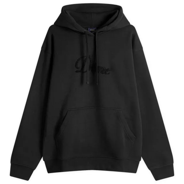 Dime Men's Cursive Logo Hoodie Black
