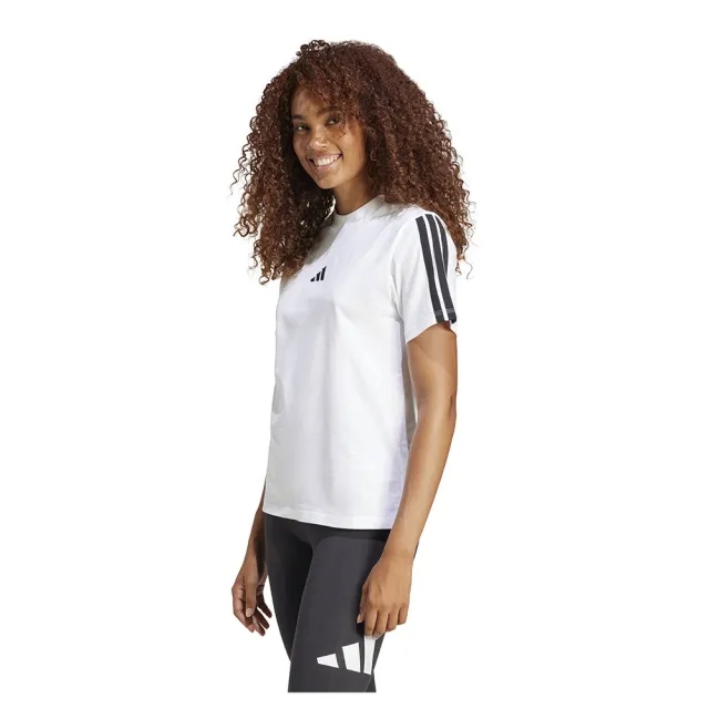 Adidas Essentials 3 Stripes Cotton Short Sleeve T-shirt