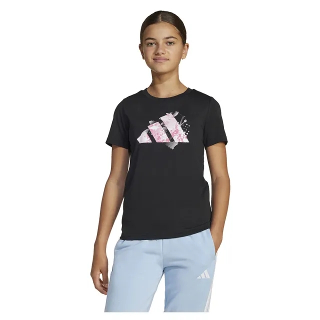 adidas  -  girls's Children's T shirt in Black