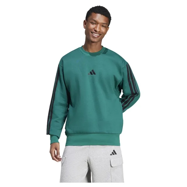 Adidas Essentials 3 Stripes Fleece Sweatshirt