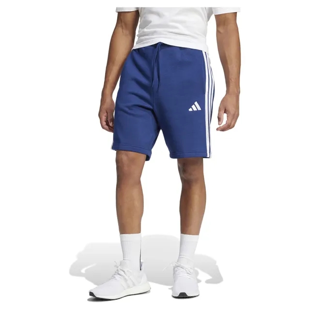 Manchester United x adidas Essentials 3-Stripes Fleece Short Blue